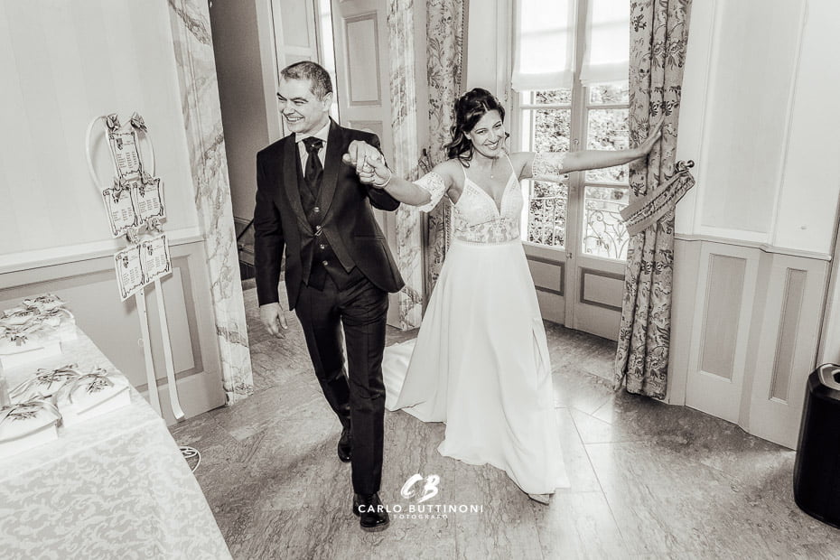 Matrimonio Palazzo Colleoni 203 Fotografo Matrimonio Location Sposi ingresso in sala Ristorante Palazzo Colleoni Cortenuova Bergamo