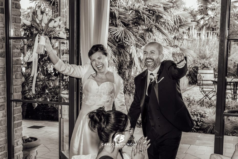 Tenuta Serradesca 277 ingresso sposi Sala da pranzo Ristorante Tenuta Serradesca Acquaroli Scanzorosciate Bergamo Milano Brescia - Carlo Buttinoni Fotografo Matrimonio