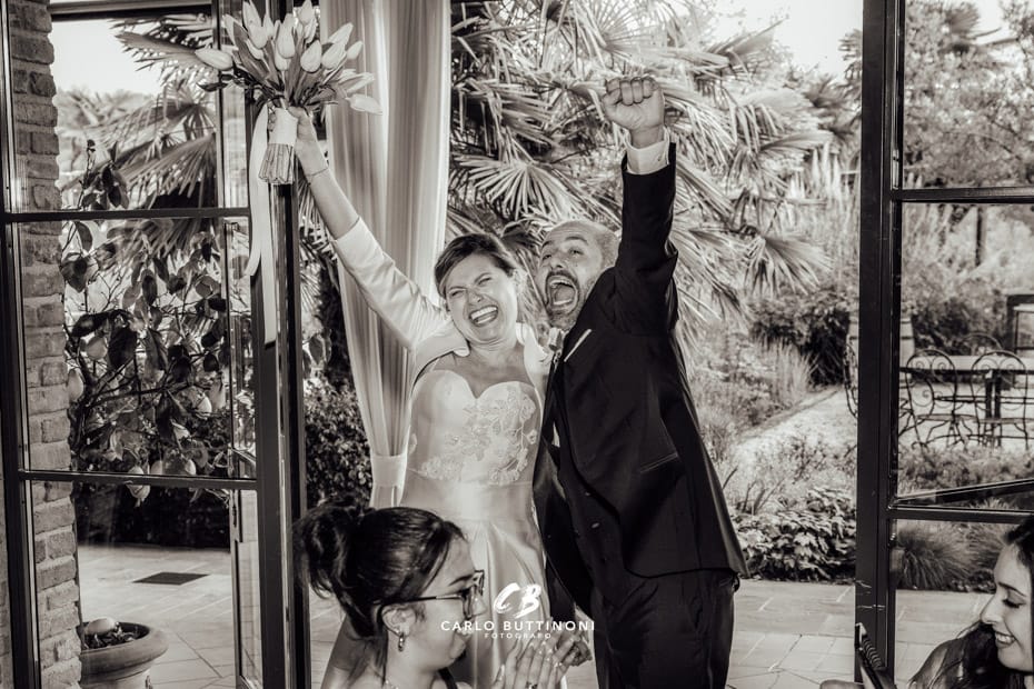 Tenuta Serradesca 278 ingresso sposi Sala da pranzo Ristorante Tenuta Serradesca Acquaroli Scanzorosciate Bergamo Milano Brescia - Carlo Buttinoni Fotografo Matrimonio